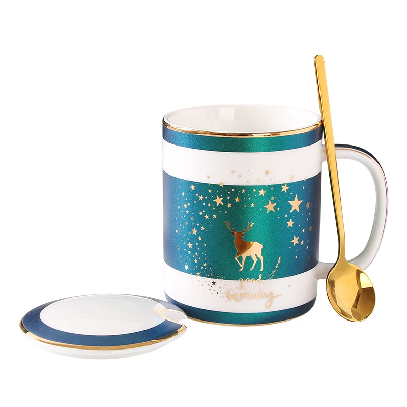 Nordic Exquisite Ceramic Coffee Cup With Lid Spoon Creative Mug Couple Drinking Water Cups Tea CupTazas De Cafe Party Drinkware
Nordic Exquisite Ceramic Coffee Cup With Lid Spoon Creative Mug Couple Drinking Water Cups Tea CupTazas De Cafe Party Drinkware