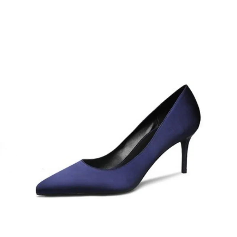 classic shoes women pumps Blue satin basic pointed toe platform 10cm thin high heels party wedding ladies dress shoes 
classic shoes women pumps Blue satin basic pointed toe platform 10cm thin high heels party wedding ladies dress shoes