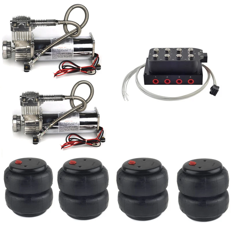Air Ride suspension DC 12V 480c Air Suspension Compressor Port 1/2"npt 2600Ib Air Bags with air ride manifold valve
Air Ride suspension DC 12V 480c Air Suspension Compressor Port 1/2"npt 2600Ib Air Bags with air ride manifold valve