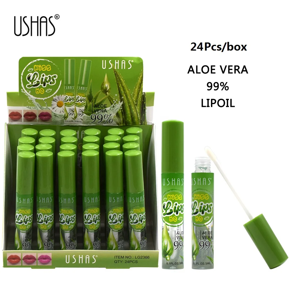 24Pcs/box Transparent 99% Aloe Vera Lip gloss Waterproof Lip Tint Moisturizing Lip Oil Long Lasting Lips Care Makeup Cosmetic
24Pcs/box Transparent 99% Aloe Vera Lip gloss Waterproof Lip Tint Moisturizing Lip Oil Long Lasting Lips Care Makeup Cosmetic
