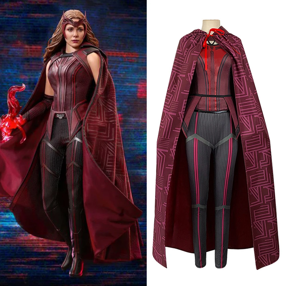 Женский костюм для косплея Wanda Vision Scarlet Witch 
Женский костюм для косплея Wanda Vision Scarlet Witch