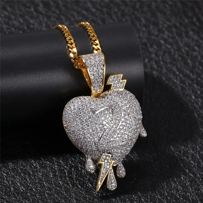 Iced Out Cubic Zircon Lightning Heart Pendant Fashion Number 2 Couple Necklace Hip Hop Rock Jewelry Dropshipping
Iced Out Cubic Zircon Lightning Heart Pendant Fashion Number 2 Couple Necklace Hip Hop Rock Jewelry Dropshipping