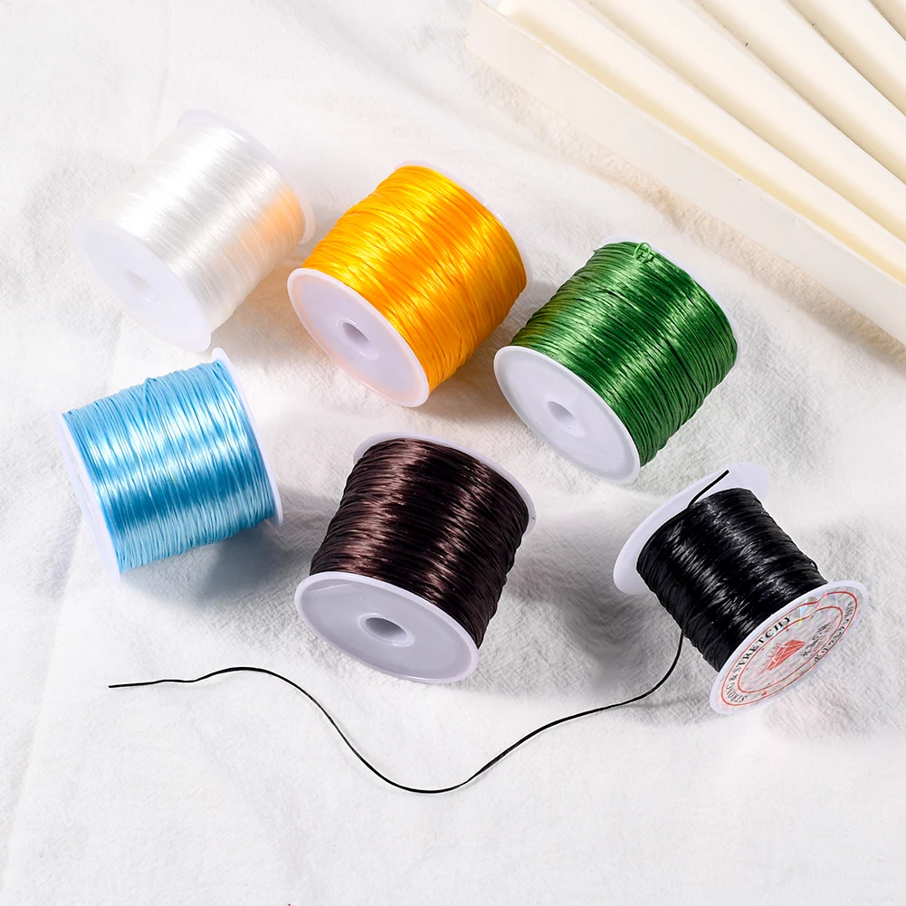 100 Meters /Roll Strong Elastic Crystal Beading Cord for Necklace Bracelets Stretch Thread String DIY Jewelry Making Cords Line
100 Meters /Roll Strong Elastic Crystal Beading Cord for Necklace Bracelets Stretch Thread String DIY Jewelry Making Cords Line
