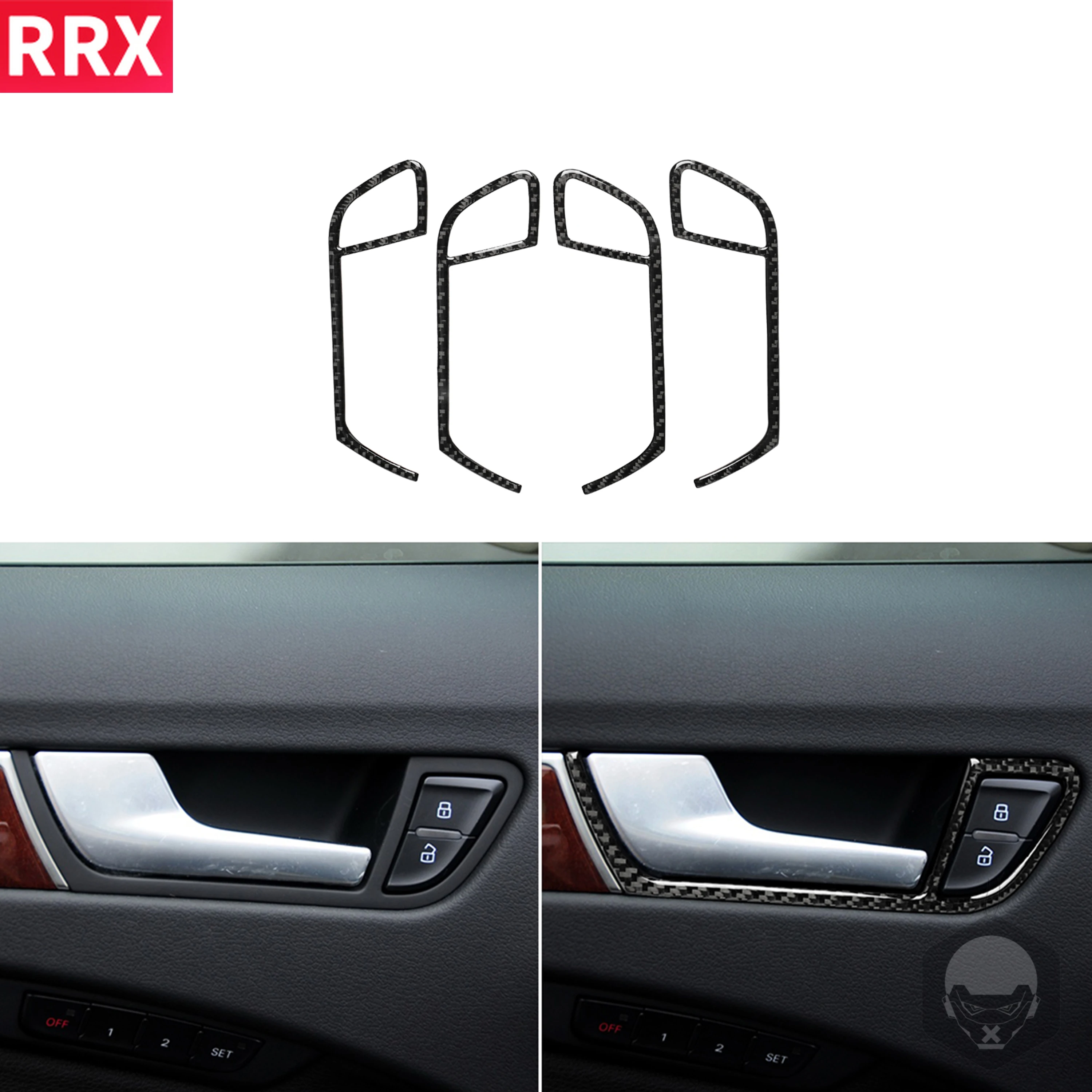 For Audi A5 2008-2017 A4 B8 2009-2016 Q5 2009-2017 Carbon Fiber Sticker Interior Door Handle Panel Cover Inner Frame Car Accesso
For Audi A5 2008-2017 A4 B8 2009-2016 Q5 2009-2017 Carbon Fiber Sticker Interior Door Handle Panel Cover Inner Frame Car Accesso