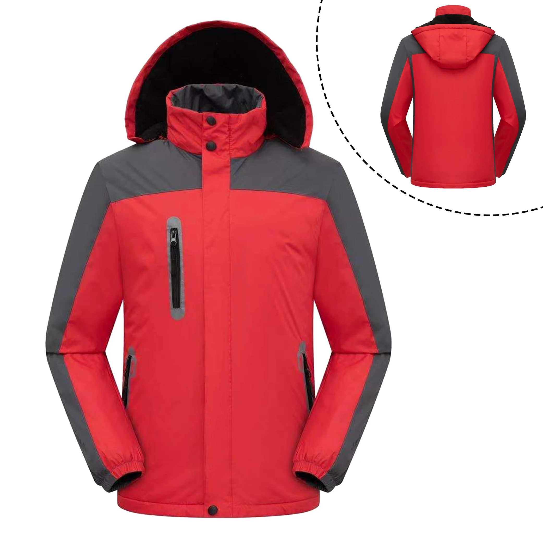 Men's Fleece Windbreaker Jacket Military Hooded Waterproof Windproof Jacket Casual Jacket Men's Women's 2021 Fall/Winter Jacket
Men's Fleece Windbreaker Jacket Military Hooded Waterproof Windproof Jacket Casual Jacket Men's Women's 2021 Fall/Winter Jacket