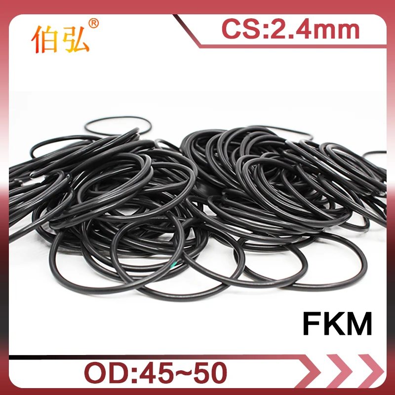 5PCS/lot Fluorine rubber Ring Black FKM O ring Seal CS:2.4mm OD45/46/47/48/49/50mm Rubber O-Ring Seal Oil ORing Gasket Washer
5PCS/lot Fluorine rubber Ring Black FKM O ring Seal CS:2.4mm OD45/46/47/48/49/50mm Rubber O-Ring Seal Oil ORing Gasket Washer