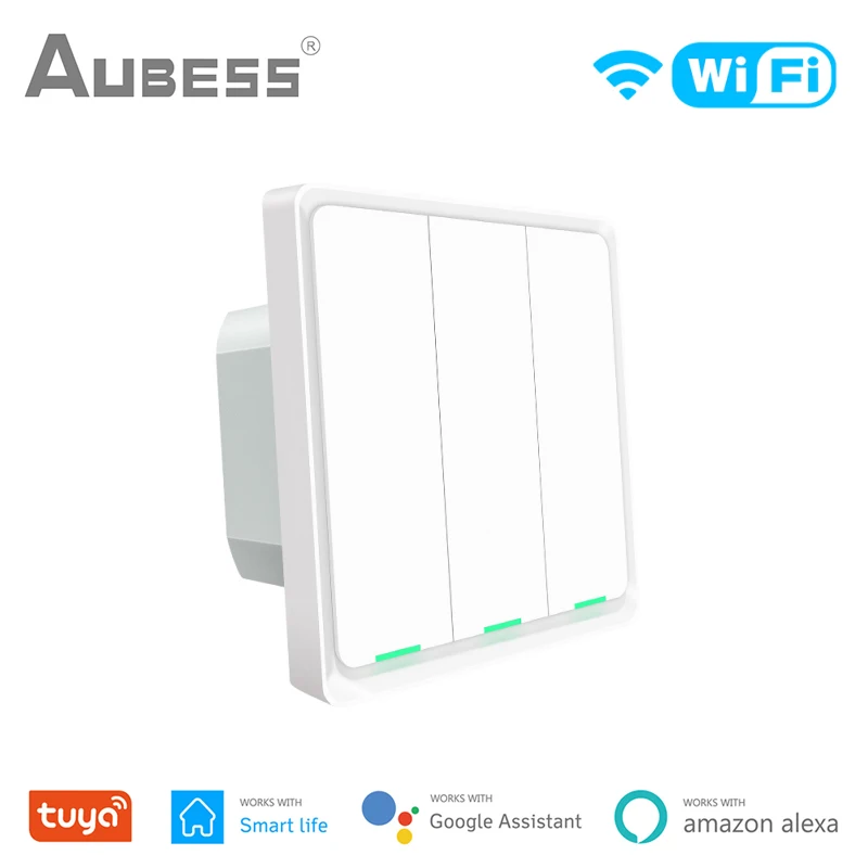 Tuya Wifi умный светильник Переключатель ЕС Кнопка Панель настенный выключатель 100-240V 1/2/3 Gang работать с Alexa Google Home приложение Smart Life
Tuya Wifi умный светильник Переключатель ЕС Кнопка Панель настенный выключатель 100-240V 1/2/3 Gang работать с Alexa Google Home приложение Smart Life