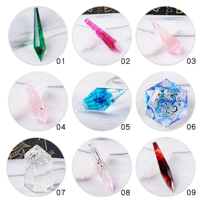 24 Pcs/Set Crystal Epoxy Resin Mold Pendulum Casting Silicone DIY Crafts Mould U4LF
24 Pcs/Set Crystal Epoxy Resin Mold Pendulum Casting Silicone DIY Crafts Mould U4LF