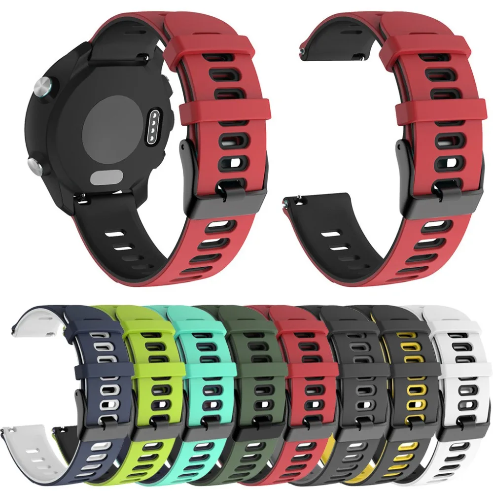 20mm 22mm Silicone Strap For SAMSUNG Galaxy Watch 4 40MM 44MM Band For HUAWEI WATCH GT 2 Pro Wriststrap For Garmin Forerunner245
20mm 22mm Silicone Strap For SAMSUNG Galaxy Watch 4 40MM 44MM Band For HUAWEI WATCH GT 2 Pro Wriststrap For Garmin Forerunner245
