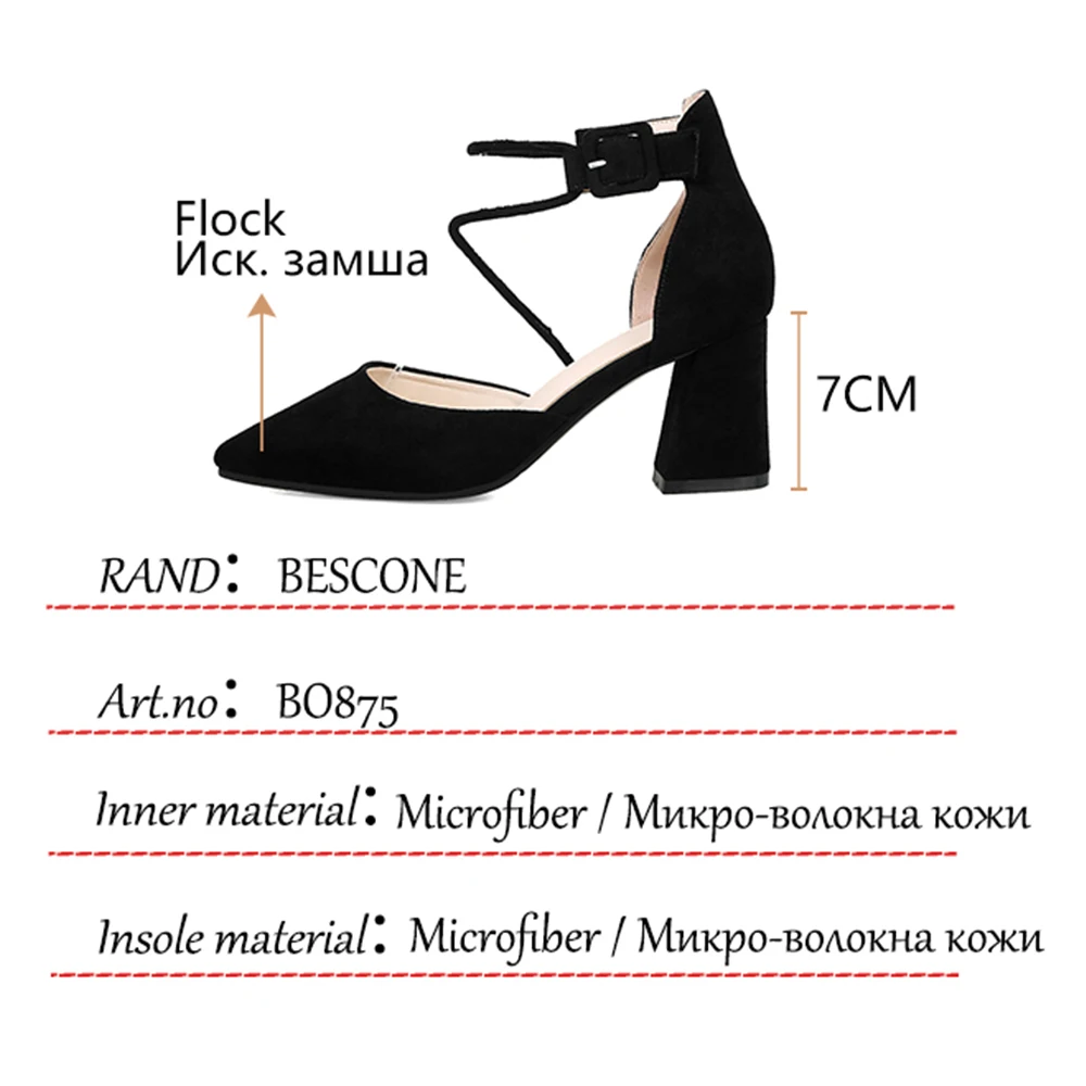 BESCONE Women Pumps Fashion Pink Red Shallow Handmade Shoes Thick Heel Plus Size 33-43 Wild Ankle Strap Casual Lady Shoes BO875
BESCONE Women Pumps Fashion Pink Red Shallow Handmade Shoes Thick Heel Plus Size 33-43 Wild Ankle Strap Casual Lady Shoes BO875