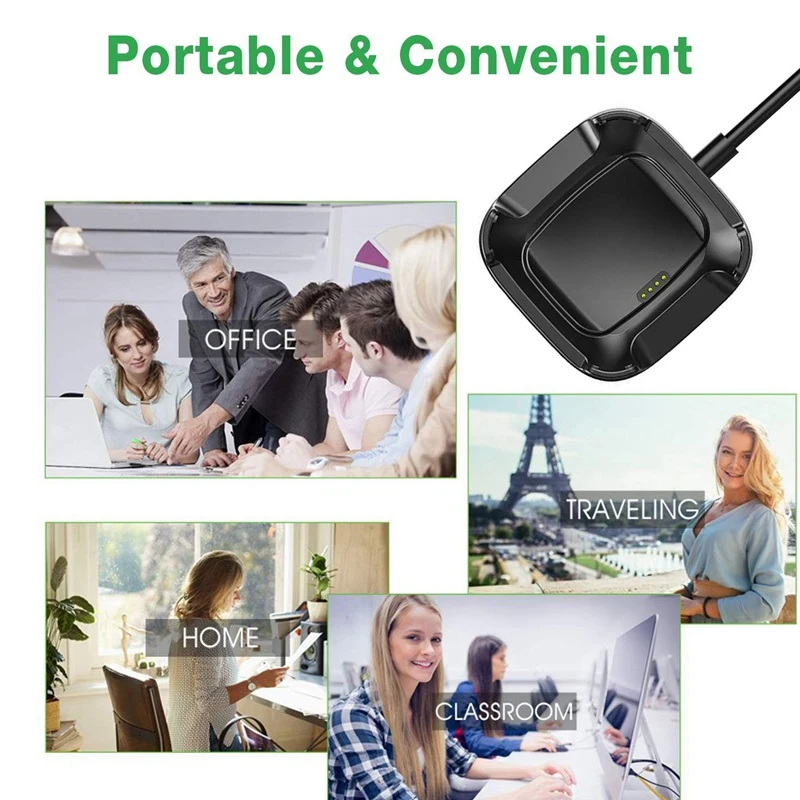 Charger Stand Compatible with Fitbit Versa 2 Replacement USB Charging Dock Adapter with Cable for Fitbit Versa 2 Smart Watch 
Charger Stand Compatible with Fitbit Versa 2 Replacement USB Charging Dock Adapter with Cable for Fitbit Versa 2 Smart Watch