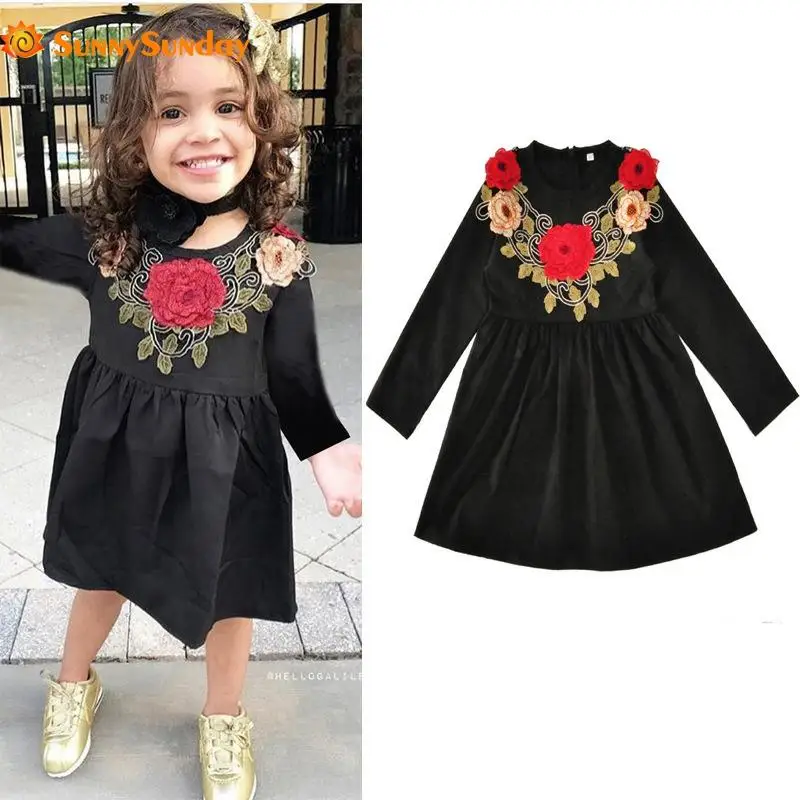 2018 Rushed Top Fashion Full Floral Embroidery Flower Girl Dresses Girls Dress Long Sleeved Princess Clothes For Children Kids
2018 Rushed Top Fashion Full Floral Embroidery Flower Girl Dresses Girls Dress Long Sleeved Princess Clothes For Children Kids