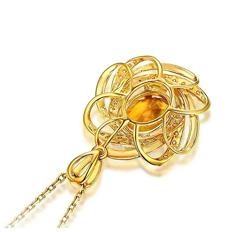 Cute Gold Color Chain Necklaces For Women Vintage Oval Flower Wedding Luxury Female Champagne Crystal Pendant
Cute Gold Color Chain Necklaces For Women Vintage Oval Flower Wedding Luxury Female Champagne Crystal Pendant