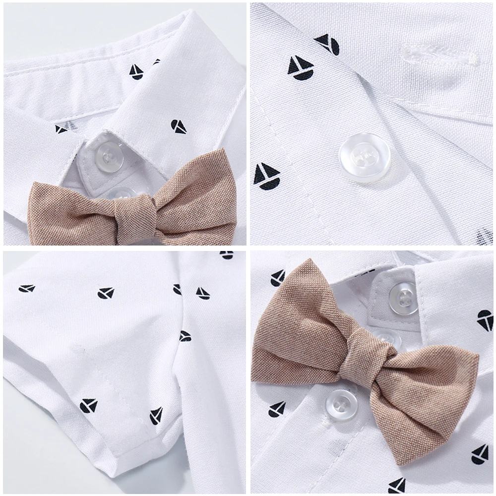 Комплект одежды для новорожденных мальчиков шапка с галстуком-бабочкой +
