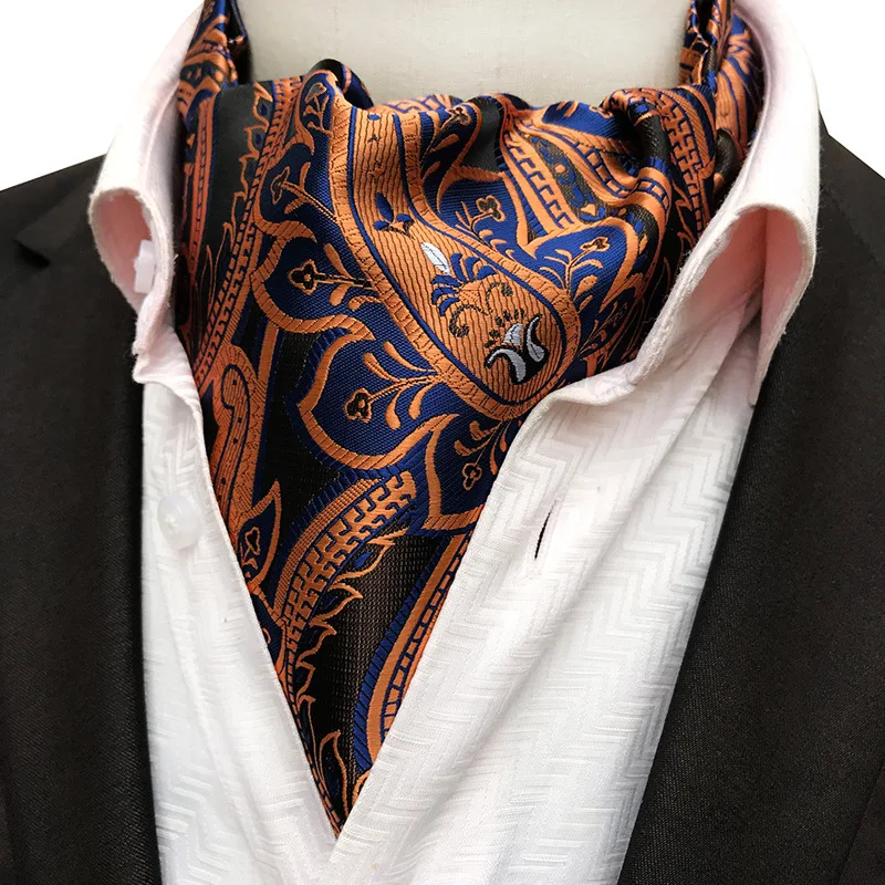 Hot sale Men's Ascot Vintage Paisley Floral Jacquard Woven Silk Tie Self Cravat Necktie Scrunch British style Gentleman
Hot sale Men's Ascot Vintage Paisley Floral Jacquard Woven Silk Tie Self Cravat Necktie Scrunch British style Gentleman