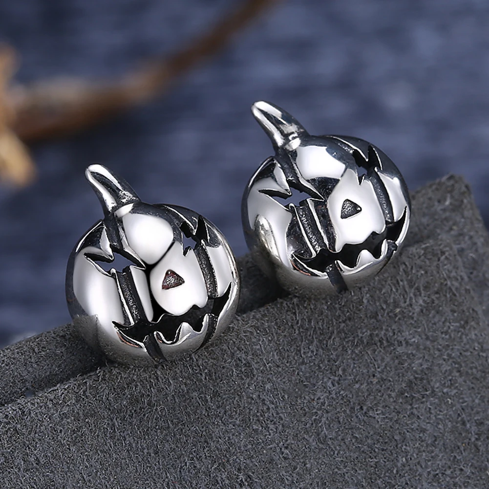 LEKANI Stud Earrings For Women 925 Sterling Silver Personality Vintage Pumpkin Head Cute Earrings Female Halloween Jewelry
LEKANI Stud Earrings For Women 925 Sterling Silver Personality Vintage Pumpkin Head Cute Earrings Female Halloween Jewelry