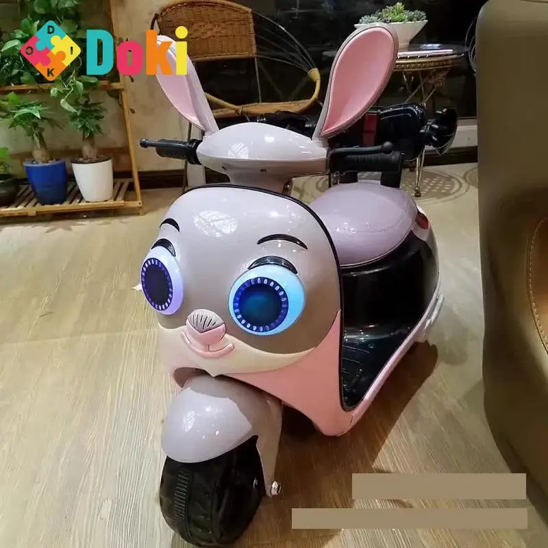 Игрушка Doki новинка 2021 детский кролик аккумулятор для электрического мотоцикла