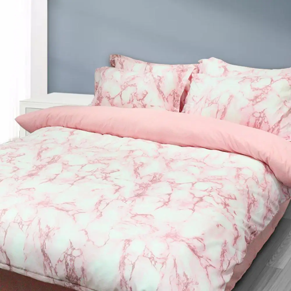Queen Quilt Cover Set Marbling For Women/Girls/ Bedding Set 4pcs Soft Duvet Cover Flat Sheet Pillow Shams(Pink)
Queen Quilt Cover Set Marbling For Women/Girls/ Bedding Set 4pcs Soft Duvet Cover Flat Sheet Pillow Shams(Pink)