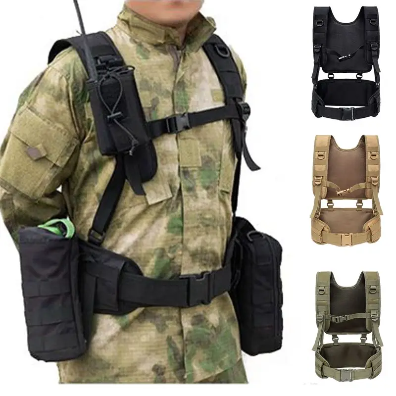 Military Tactical Body Molle Chest Rig Vest Hunting Equipment CS Outdoor Men's Vest Harness Combat Padded Belt Waistcoat
Military Tactical Body Molle Chest Rig Vest Hunting Equipment CS Outdoor Men's Vest Harness Combat Padded Belt Waistcoat