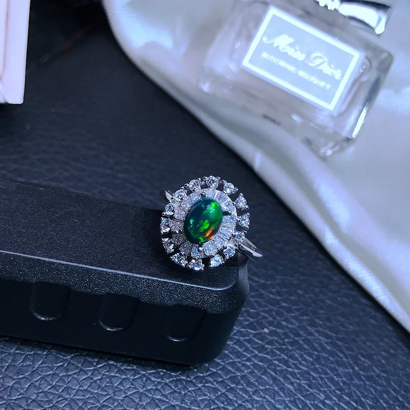 Natural Real Black Opal Ring Jewelry Free Shipping 5*7mm Gemstone 925 Sterling Silver Fine Jewelry
Natural Real Black Opal Ring Jewelry Free Shipping 5*7mm Gemstone 925 Sterling Silver Fine Jewelry