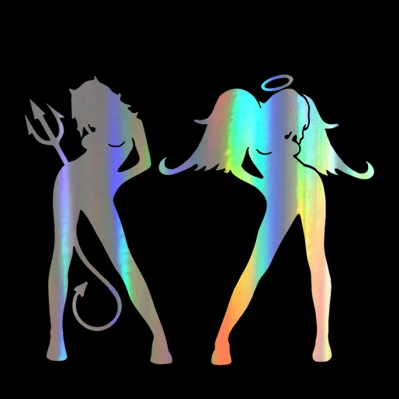 Hot Reflective Sexy ANGEL AND DEVIL Car Stickers Styling for E46 Scratch Decal Car Decorative KK14*12cm Vinyl
Hot Reflective Sexy ANGEL AND DEVIL Car Stickers Styling for E46 Scratch Decal Car Decorative KK14*12cm Vinyl