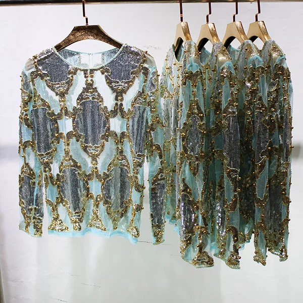 stage show bling bling t shirts women shiny sequined t shirts woman bead work gold pullovers femme dancing sequins tops
stage show bling bling t shirts women shiny sequined t shirts woman bead work gold pullovers femme dancing sequins tops