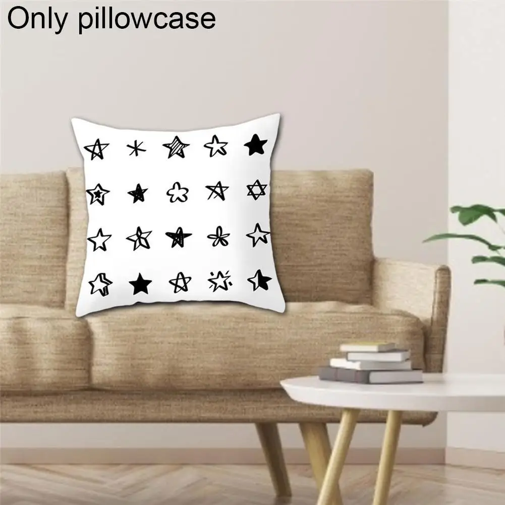Simple Nordic Style Pillowcase Black White Geometric Triangular Cover 45*45cm Home Graphics Decoration Stripe Cushion Sofa T2K1
Simple Nordic Style Pillowcase Black White Geometric Triangular Cover 45*45cm Home Graphics Decoration Stripe Cushion Sofa T2K1