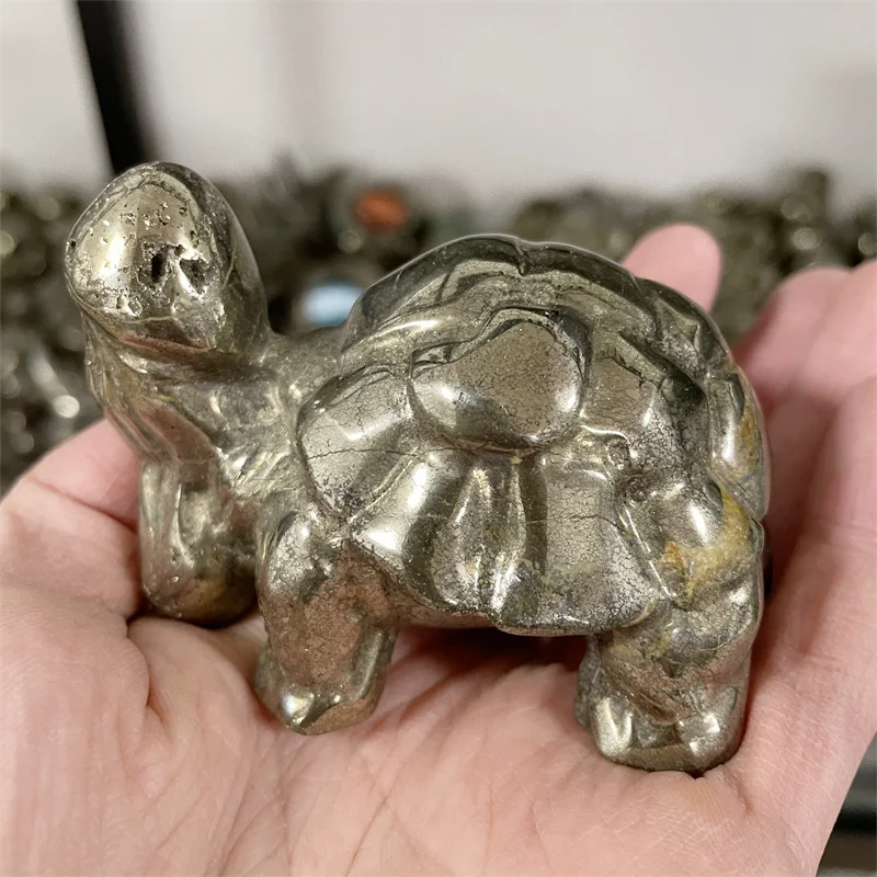 1PC Natural Quartz Gemstone Hand Carved Crystal Pyrite Tortoise Pyrite Reiki Healing Love Gift For Kids
1PC Natural Quartz Gemstone Hand Carved Crystal Pyrite Tortoise Pyrite Reiki Healing Love Gift For Kids
