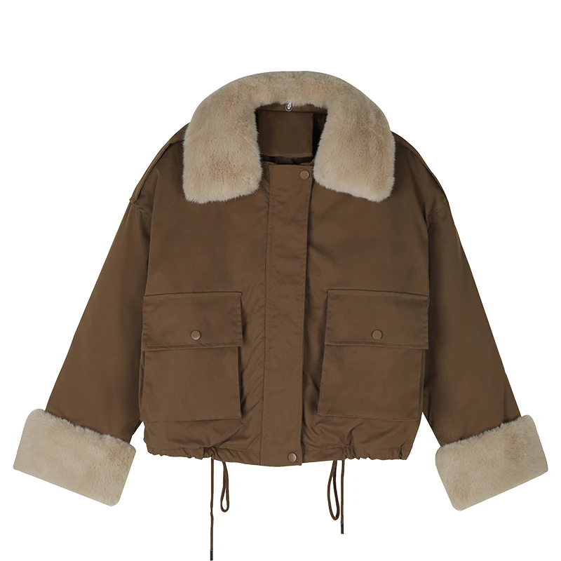 JXMYY Down jacket 2020 new winter thick Korean loose clothing cotton-padded jacket lamb hair net red short jacket
JXMYY Down jacket 2020 new winter thick Korean loose clothing cotton-padded jacket lamb hair net red short jacket