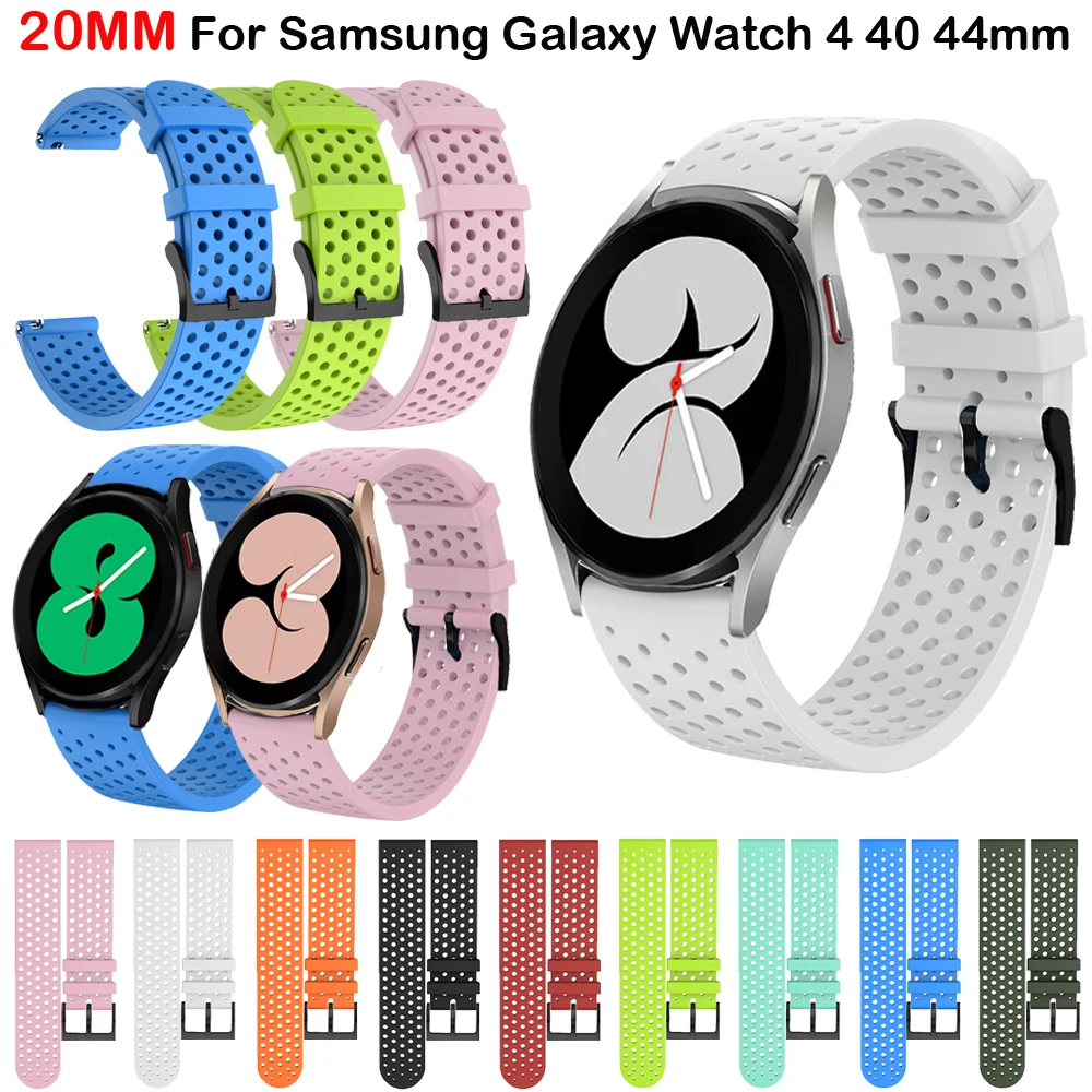 Ремешок силиконовый для Samsung Galaxy Watch 4 40 44 мм, спортивный браслет для Samsung Galaxy Watch 4 Classic 42 46 мм
Ремешок силиконовый для Samsung Galaxy Watch 4 40 44 мм, спортивный браслет для Samsung Galaxy Watch 4 Classic 42 46 мм