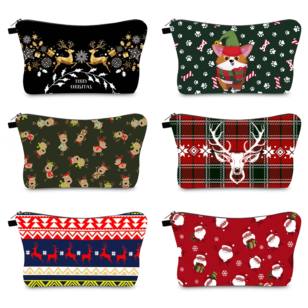 2021 Elk Santa Claus Print Travel Makeup Bags Cute Coin Purse Cosmetics Organizer Storage Bags Women Wallets Christmas Gift
2021 Elk Santa Claus Print Travel Makeup Bags Cute Coin Purse Cosmetics Organizer Storage Bags Women Wallets Christmas Gift