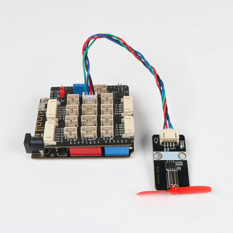 Motor with fan leaf module Positive and negative motor switch PWM speed regulation 5v circuit into ph2.0 anti-reverse connection
Motor with fan leaf module Positive and negative motor switch PWM speed regulation 5v circuit into ph2.0 anti-reverse connection