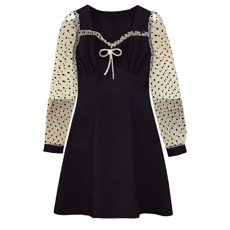 plus size women dress vestido 2020 sexy mesh patchwork dot print bow autumn dress elegant casual office female dress
plus size women dress vestido 2020 sexy mesh patchwork dot print bow autumn dress elegant casual office female dress