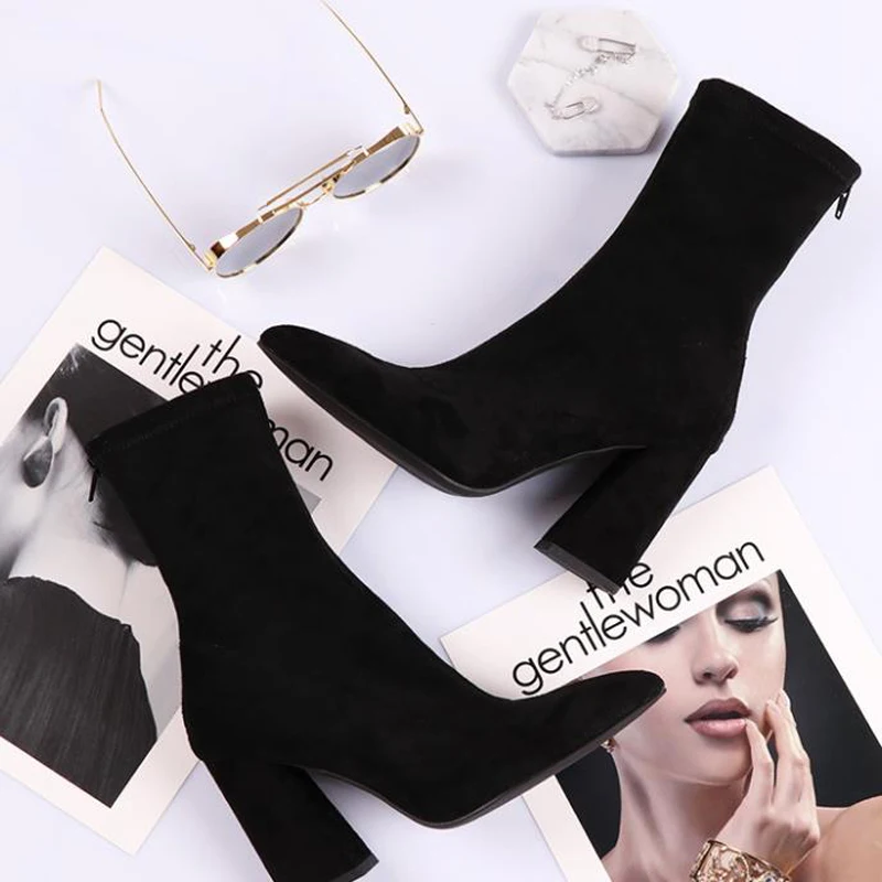 Новинка 2020, модные женские длинные ботинки, элегантные ботинки на высоком каблуке, осенняя Удобная элегантная обувь 
Новинка 2020, модные женские длинные ботинки, элегантные ботинки на высоком каблуке, осенняя Удобная элегантная обувь