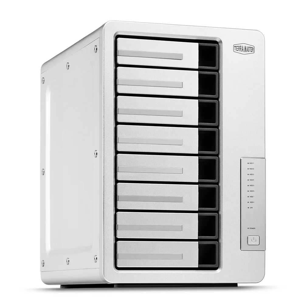 TerraMaster F8-422 10GbE NAS 8-Bay Network Storage Server Intel Quad-core CPU with Hardware Encryption (Diskless)
TerraMaster F8-422 10GbE NAS 8-Bay Network Storage Server Intel Quad-core CPU with Hardware Encryption (Diskless)