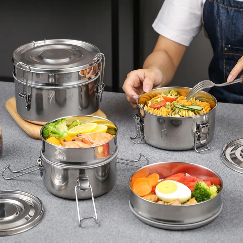 Round Double Layer Insulated Lunch Box Stainless Steel Heat Preservation Storage Food Container Portable Insulation
Round Double Layer Insulated Lunch Box Stainless Steel Heat Preservation Storage Food Container Portable Insulation