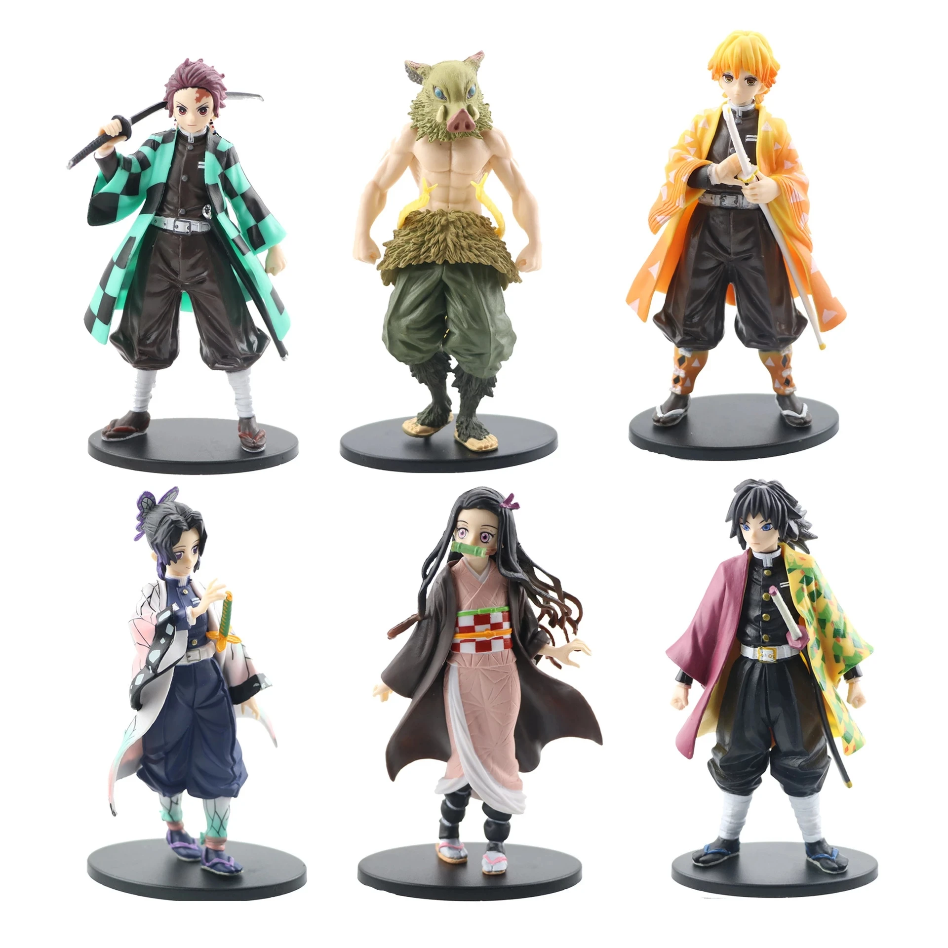 Anime 16-19cm Demon Slayer Figure Kamado Tanjirou Nezuko Action Figures PVC Model Toys Zenitsu Figurine Inosuke Kimetsu No Yaiba
Anime 16-19cm Demon Slayer Figure Kamado Tanjirou Nezuko Action Figures PVC Model Toys Zenitsu Figurine Inosuke Kimetsu No Yaiba