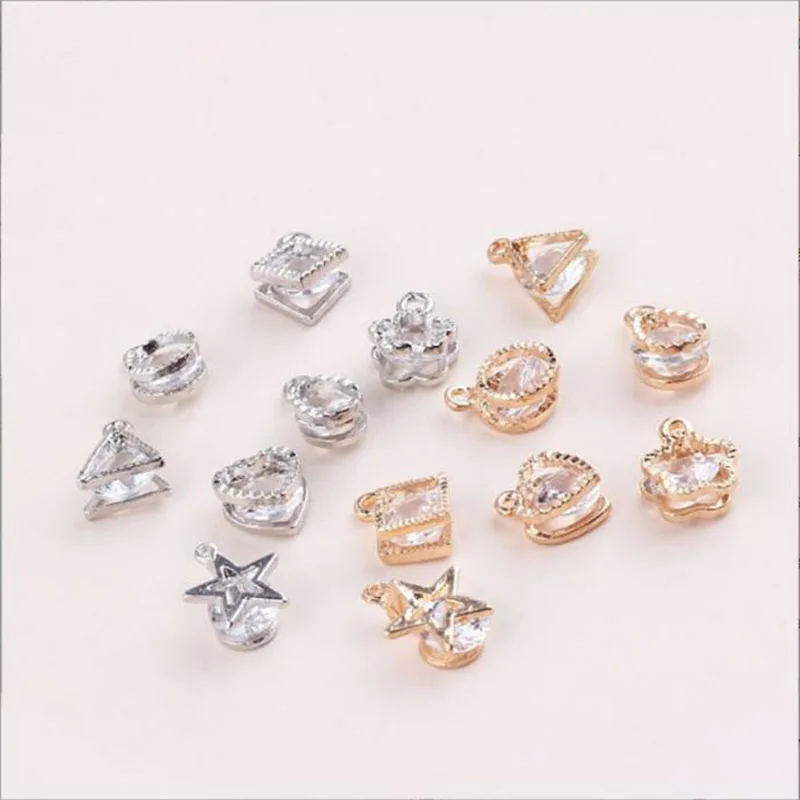 7 Pieces/Bag Cheap DIY Pentagram Heart Water Drop Cubic Triangle Shaped Pendants Charms for Bracelet Necklace Jewelry Making
7 Pieces/Bag Cheap DIY Pentagram Heart Water Drop Cubic Triangle Shaped Pendants Charms for Bracelet Necklace Jewelry Making