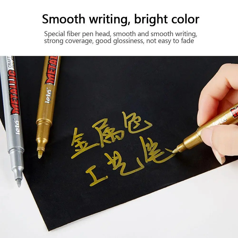 1PC DIY Metal Waterproof Permanent Paint Marker Pens Gold And 1.5mm Student Silver Art Painting Sharpie Pen Supplies Craftw C5X1
1PC DIY Metal Waterproof Permanent Paint Marker Pens Gold And 1.5mm Student Silver Art Painting Sharpie Pen Supplies Craftw C5X1