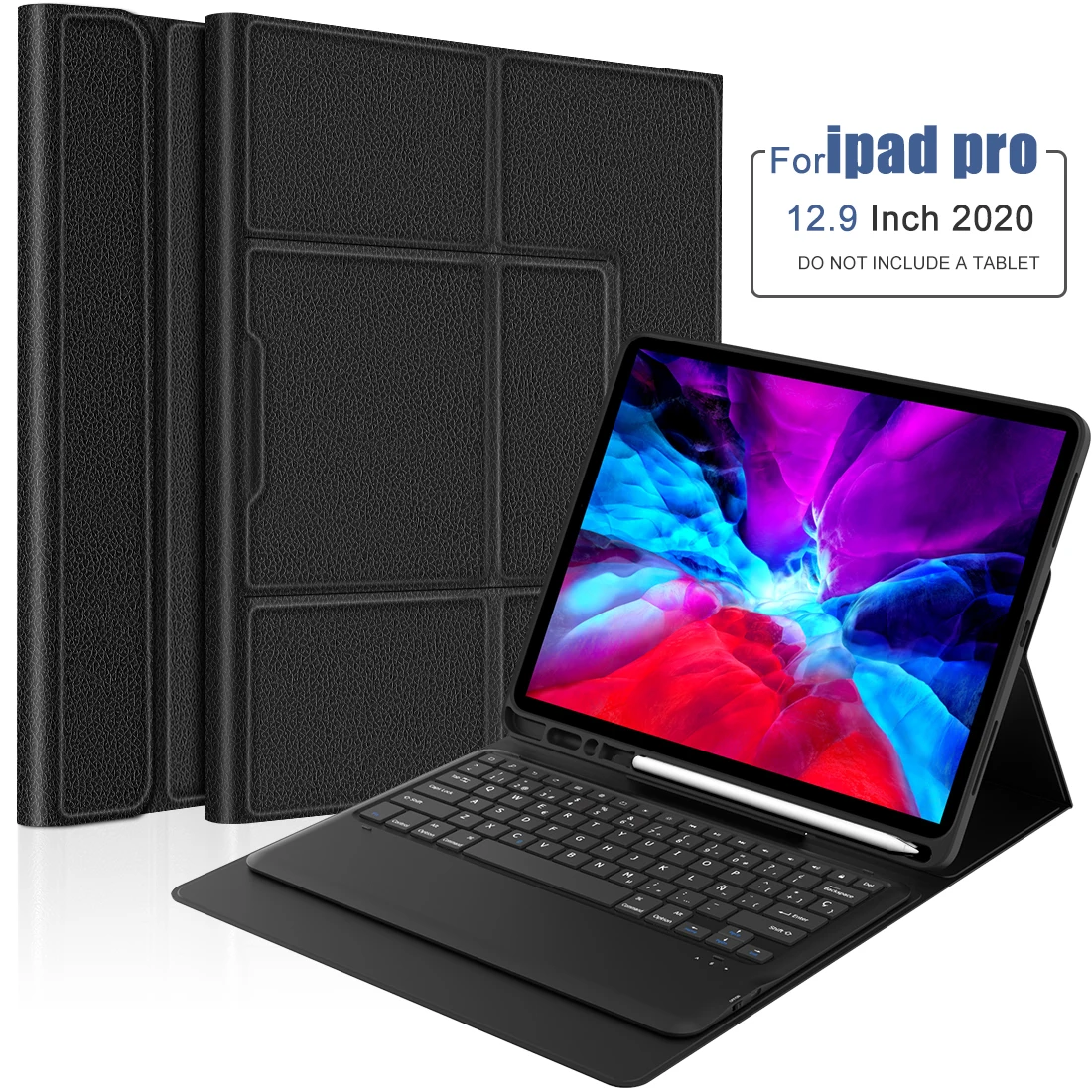 Для iPad Pro 12 9 2020 Bluetooth клавиатура с чехлом держатель ручки кожаный планшет защитный