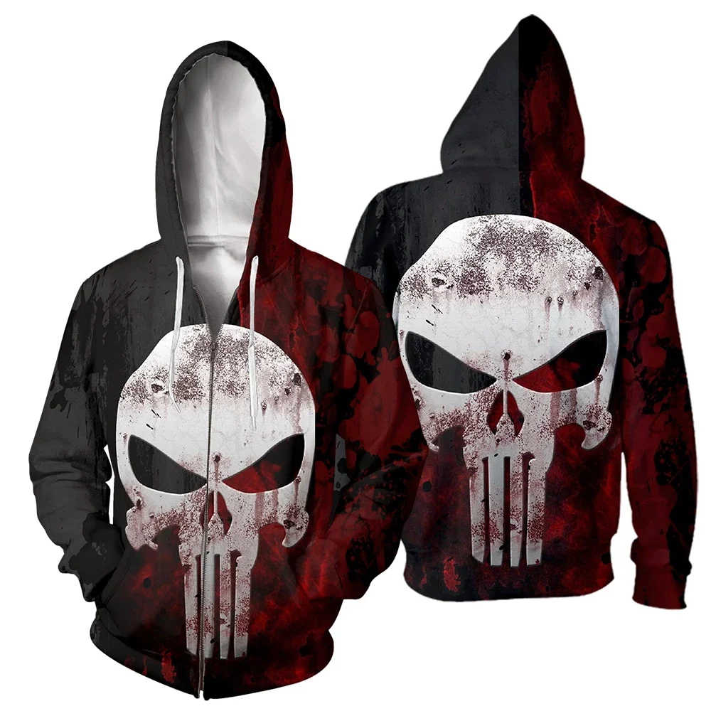 Punisher Movies 3D Full Printed New Fashion Men Hoodies Unisex Casual Sweatshirt Hip Hop Zip Jackets
Punisher Movies 3D Full Printed New Fashion Men Hoodies Unisex Casual Sweatshirt Hip Hop Zip Jackets