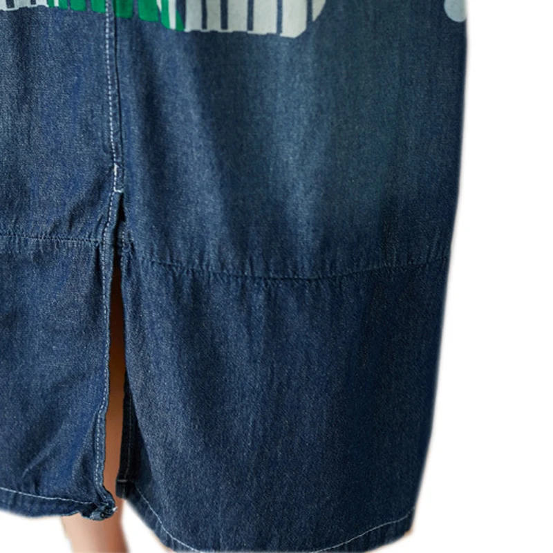 Women Denim Dress Sleeveless V Neck Polka Dots Wide Waist Big Loose Oversized Retro Vintage Casual New A12072004
Women Denim Dress Sleeveless V Neck Polka Dots Wide Waist Big Loose Oversized Retro Vintage Casual New A12072004