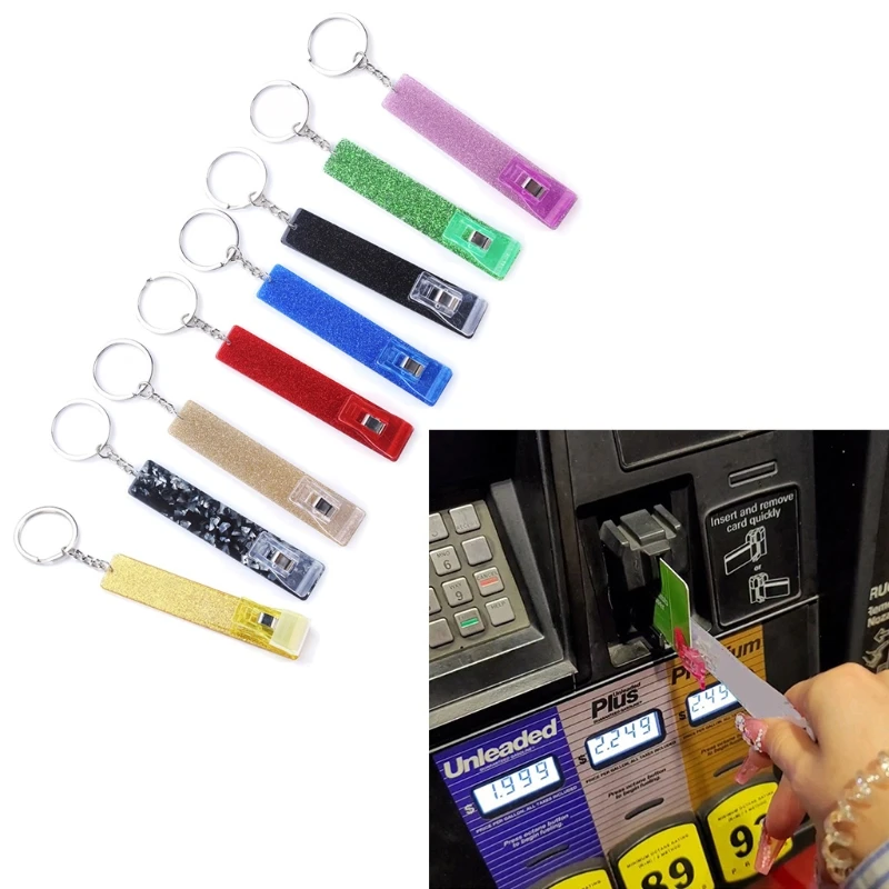 Съемник кредитной карты банкомат брелок акриловая дебетовая карта Грабер