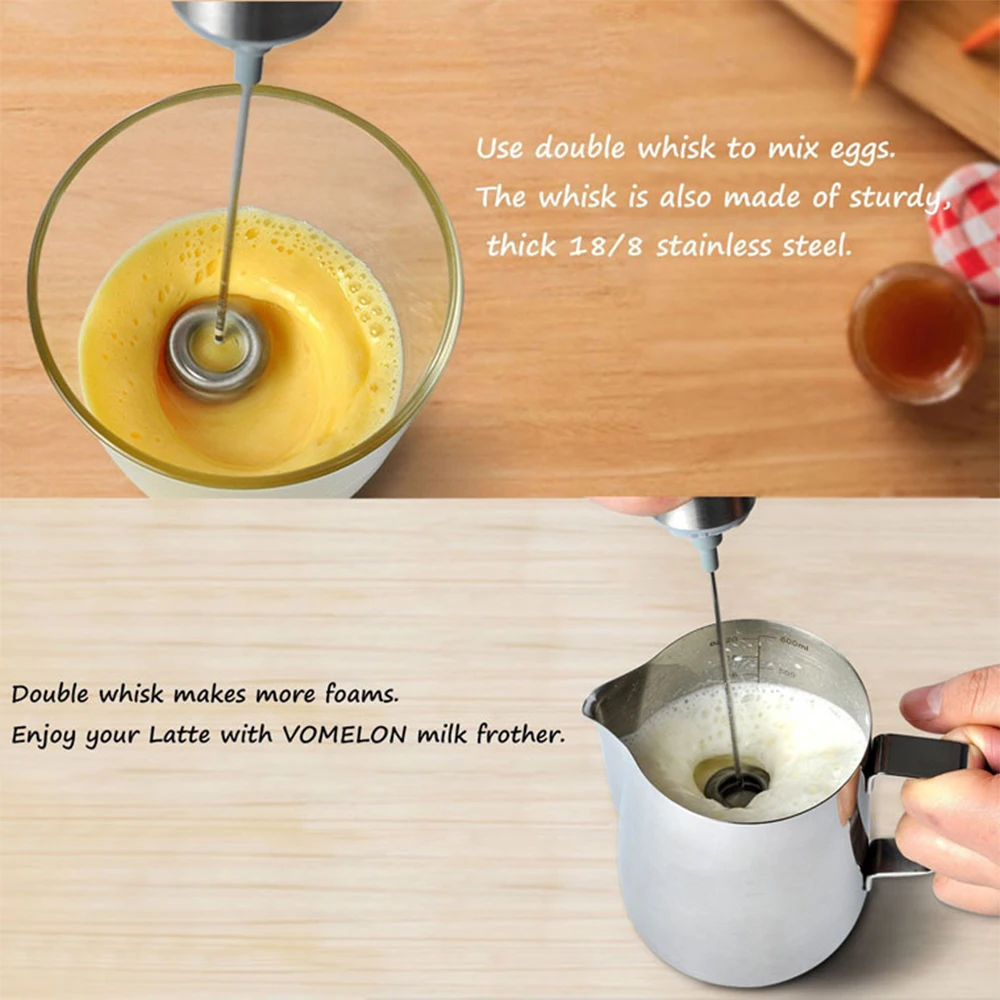 304 Stainless Electric Milk Frother Whisk Hand Milk Foamer Kitchen Mixer Usb Chargeable Double Spring Whisk Head Drink Mixer
304 Stainless Electric Milk Frother Whisk Hand Milk Foamer Kitchen Mixer Usb Chargeable Double Spring Whisk Head Drink Mixer