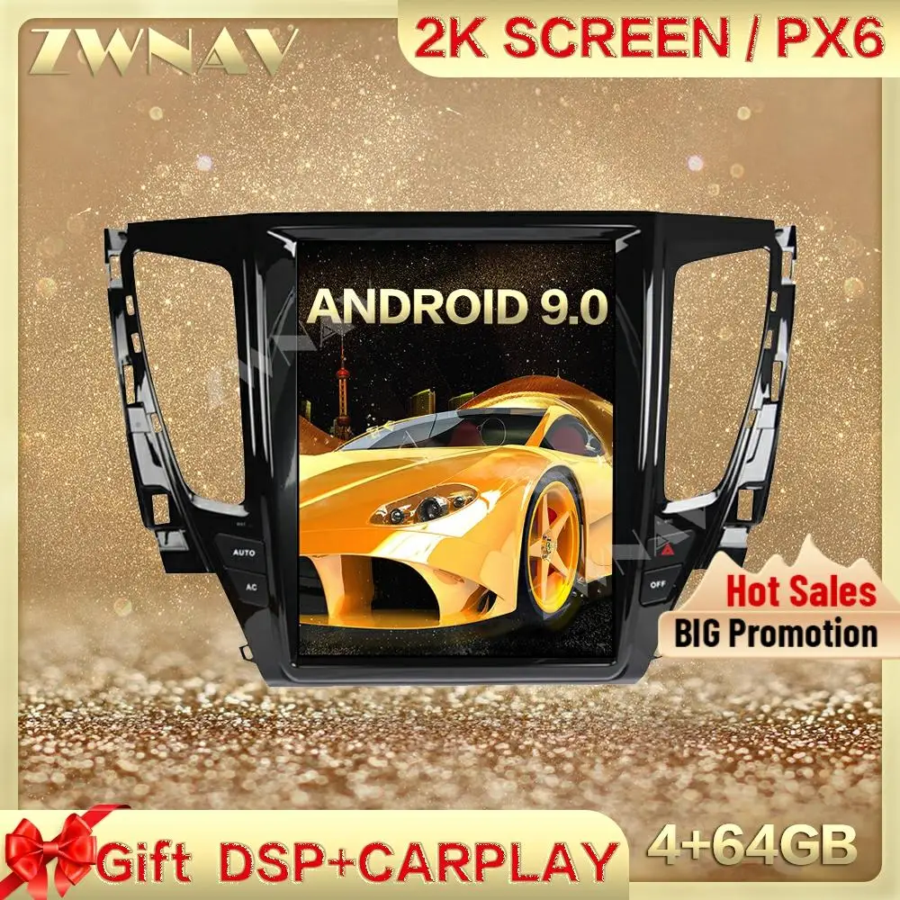 DSP Carplay Tesla screen 4+64G Android 9.0 Car Multimedia Player For MITSUBISHI PAJERO 2017-2018 GPS Radio Auto stereo head unit
DSP Carplay Tesla screen 4+64G Android 9.0 Car Multimedia Player For MITSUBISHI PAJERO 2017-2018 GPS Radio Auto stereo head unit