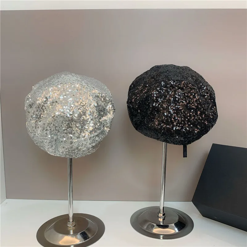 202107-weimin Fashion Show Sequins Pearl Bee Brightest Star in the Nightclub Lady Beret Hat Women Leisure Painter Hat
202107-weimin Fashion Show Sequins Pearl Bee Brightest Star in the Nightclub Lady Beret Hat Women Leisure Painter Hat