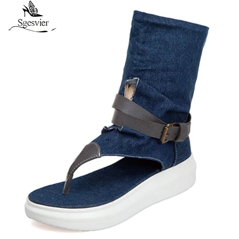 Sgesvier 2020 gladiator sandals women denim slip on flip flops summer casual shoes comfortable flat platform sandals woman
Sgesvier 2020 gladiator sandals women denim slip on flip flops summer casual shoes comfortable flat platform sandals woman