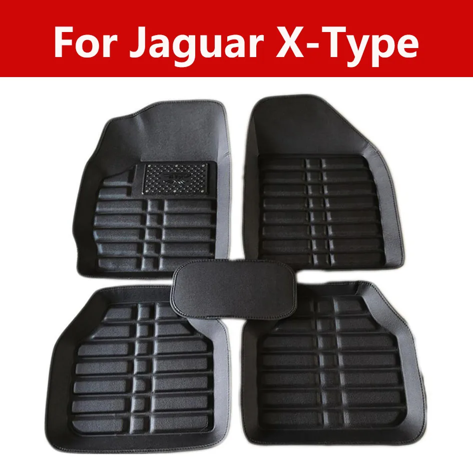 Автомобильные коврики водонепроницаемые кожаные с полным покрытием для Jaguar X Type
