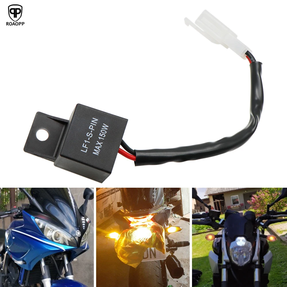 ROAOPP 12A 2Pin NS Modify Electronic LED Flasher Relay For Honda Kawasaki Suzuki Yamaha Motorcycle Turn Signal Bulb Hyper Flash
ROAOPP 12A 2Pin NS Modify Electronic LED Flasher Relay For Honda Kawasaki Suzuki Yamaha Motorcycle Turn Signal Bulb Hyper Flash