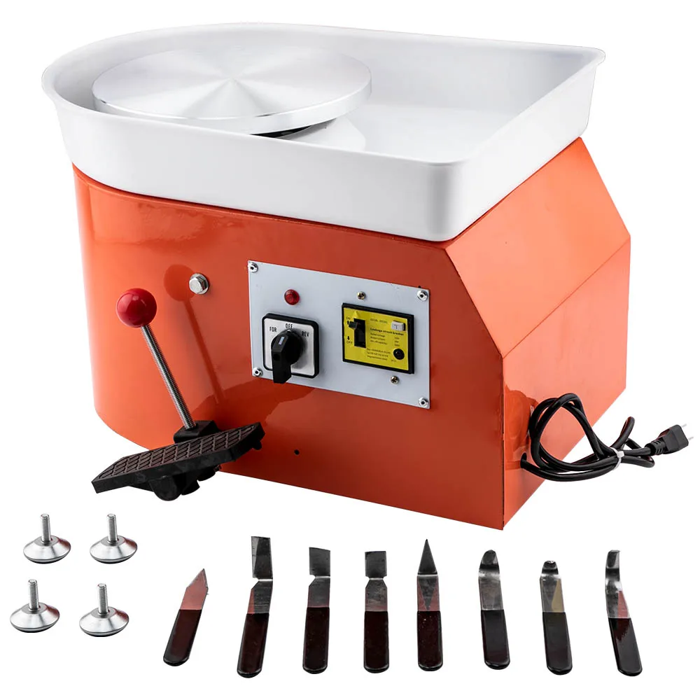 25cm Electric Pottery Lathe 280W Ceramic Potter Wheel Machine 220V Foot Control Shaping Tools Work Clay Art Craft
25cm Electric Pottery Lathe 280W Ceramic Potter Wheel Machine 220V Foot Control Shaping Tools Work Clay Art Craft